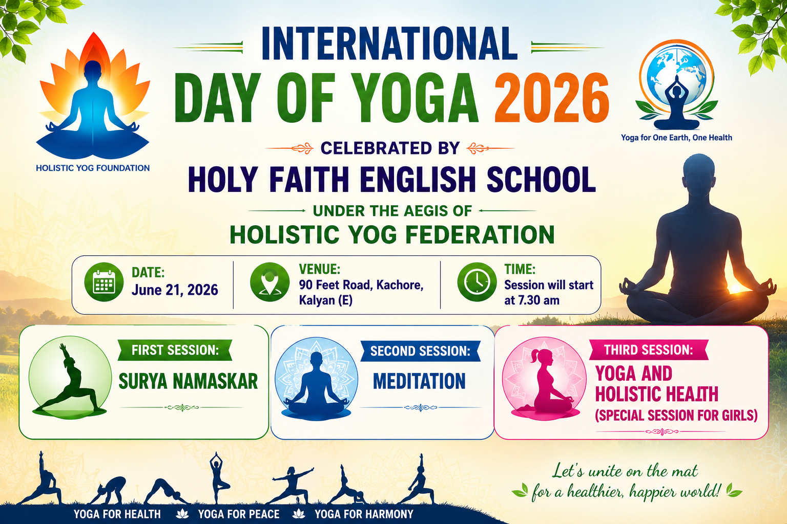 International Day of Yoga 2026 banner